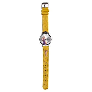 Zoop By Titan Disney Princess Quartz Analog Silver Dial Leather Strap Watch For Kids